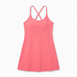 Women's pink cross-back athletic dress