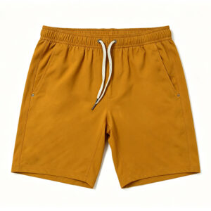 Adult Mustard Yellow Drawstring Active Shorts
